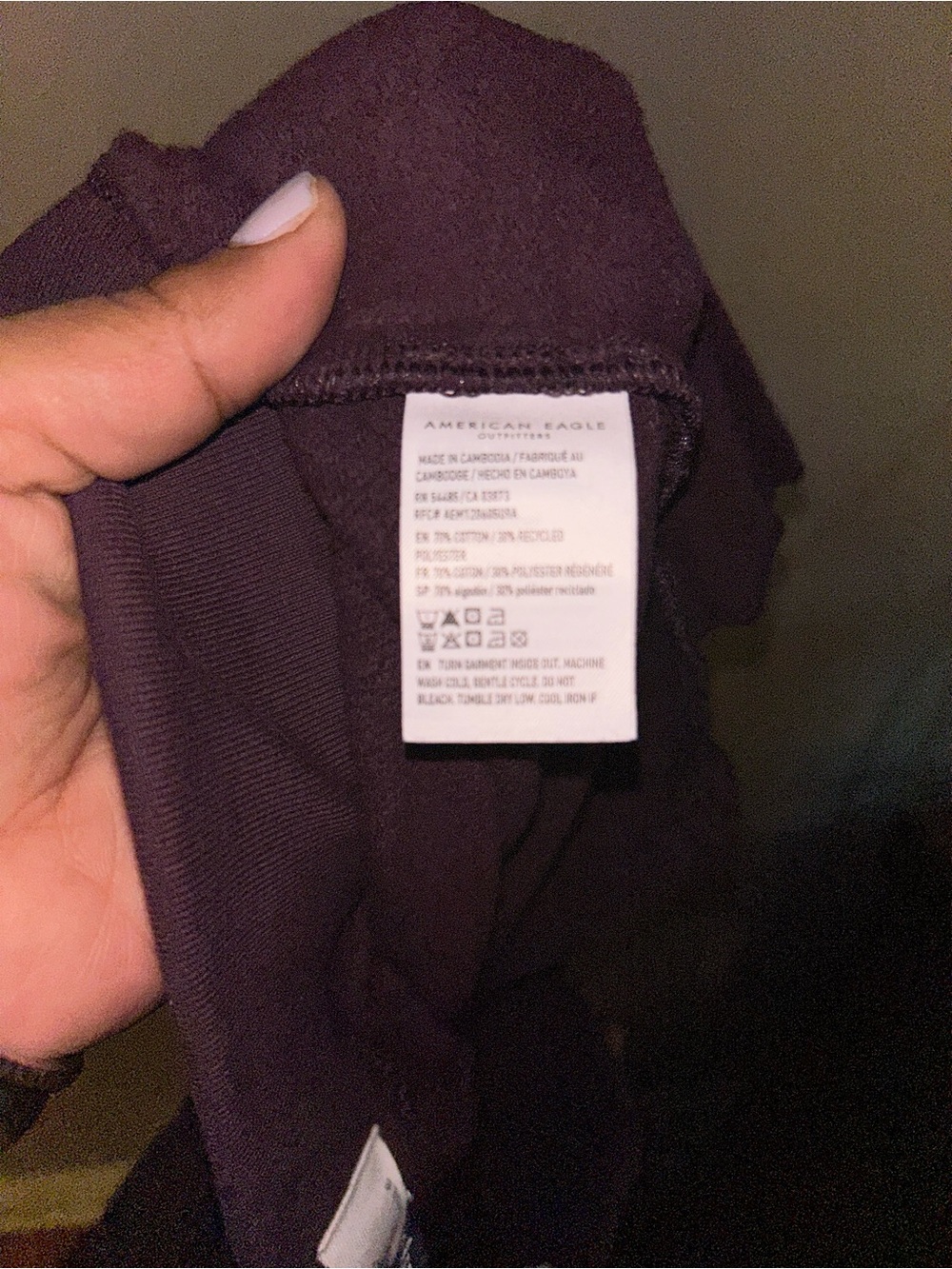 American Eagle Outfitters Shorts - burgundy “AE Everyday Luxe Sweat Short” NWT - Picture 9 of 11
